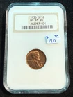 1930 S LINCOLN WHEAT CENT NGC MS 65 RD 024