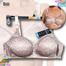 NWT Bali Women's 40B Double Support Tailored Lace T-Shirt Wireless Bra DF3820