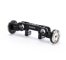 Dual Rosette Adapter 15mm LWS Rod Mount Aluminum Stainless Steel Black