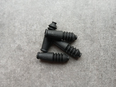 4 X PROMAX FALTENBALG SCHWARZ  ZUGFÜRUNGSROHR PIPE V-BRAKE MTB