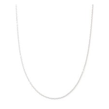 2MM Stainless steel chain necklace, Thin cable necklace 24 inch, Silver