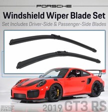 2019 Porsche 911 GT3 RS Front Windshield Wiper Blade Set Genuine Factory OEM