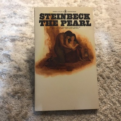The Pearl Steinbeck 1975 Bantam Edition Classic Human Nature Paperback Book