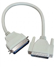 Parallel Printer Cable 18 Inch , 25 male to 36 centronic 2 pack