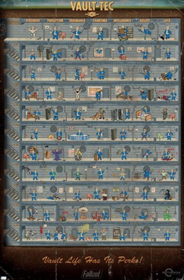 FALLOUT 4 - VAULT LIFE - POSTER - 22x34 - 25618
