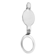 Brushed Nickel Holder Peephole Cover 0.79" Exterior 0.63" Interior