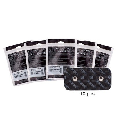 Compex Easy Snap Electrodes 2in x 4in for Edge, 5 Count (Pack of 2), Black