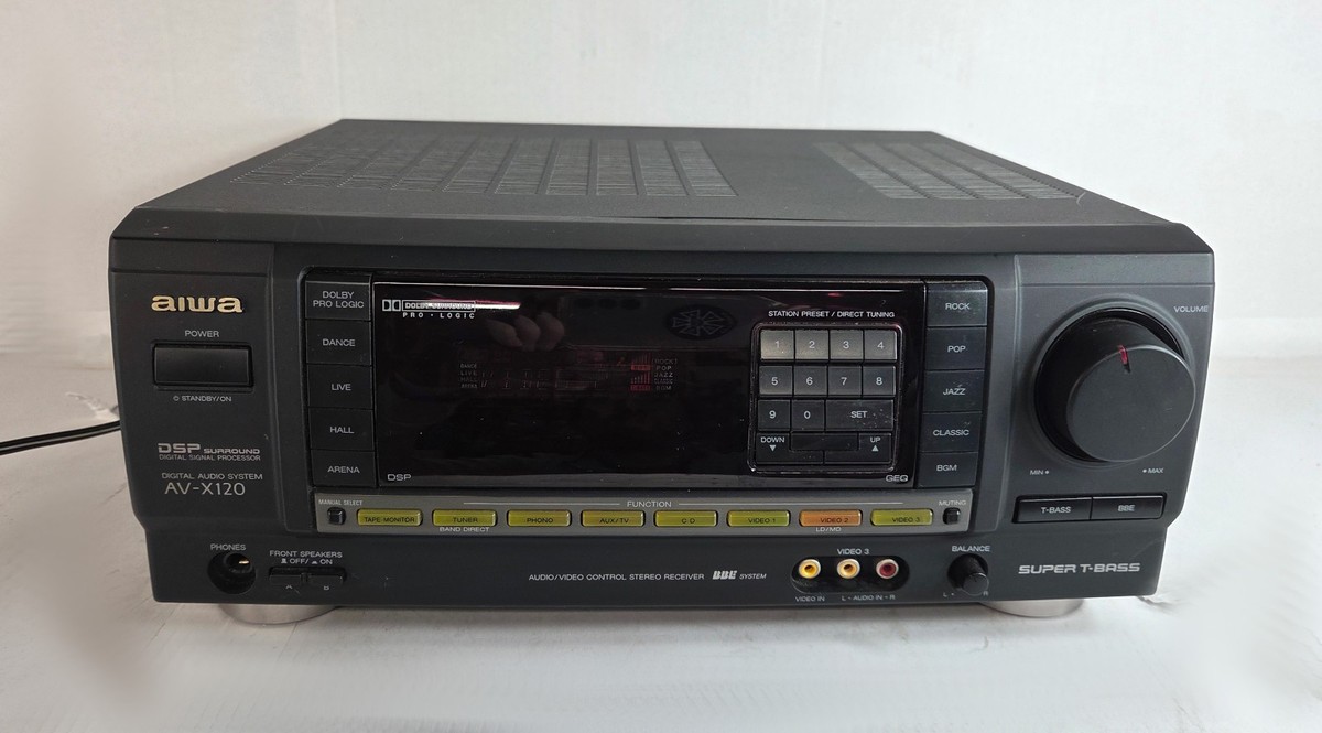 Aiwa AV-X120 5.1 AV Surround Sound Receiver Tested and Working