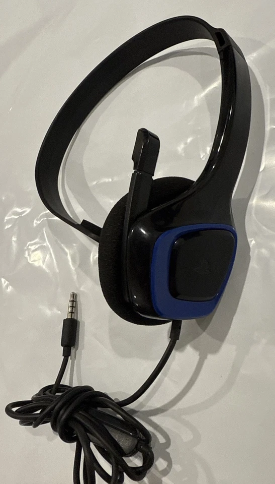Auriculares de chat con cable OEM SONY para PlayStation 4 negro/azul Foto 2 de 4