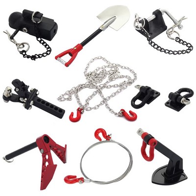 1:10 RC Auto Metall Berge Anhänger Kette Schäkel Abschlepphaken Raupenzubehör UK