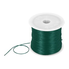 Elastic String for Bracelets, 1mm Stretch Bead Cord Green, 100m