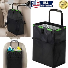Car Trash Bag Litter Can Garbage Waste Bin Seat Organizer Storage Box For Trip Car Trash Bag Litter Can Garbage Waste Bin Seat Organizer Storage Box For Trip