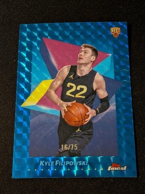 2025 Topps Finest Kyle Filipowski #97 16/75 RC Blue