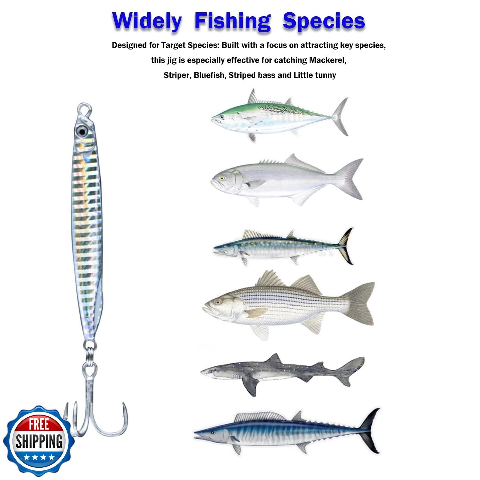 Navicatch Saltwater Fishing Lures Fishing Jigs Fishing Spoons for Bluefish, S - Image 3