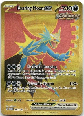 Roaring Moon ex 262/182 Hyper Rare Paradox Rift Pokemon Holo Near Mint