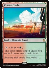 NM Cinder Glade, MTG, TMNT Commander, Magic the Gathering, 61