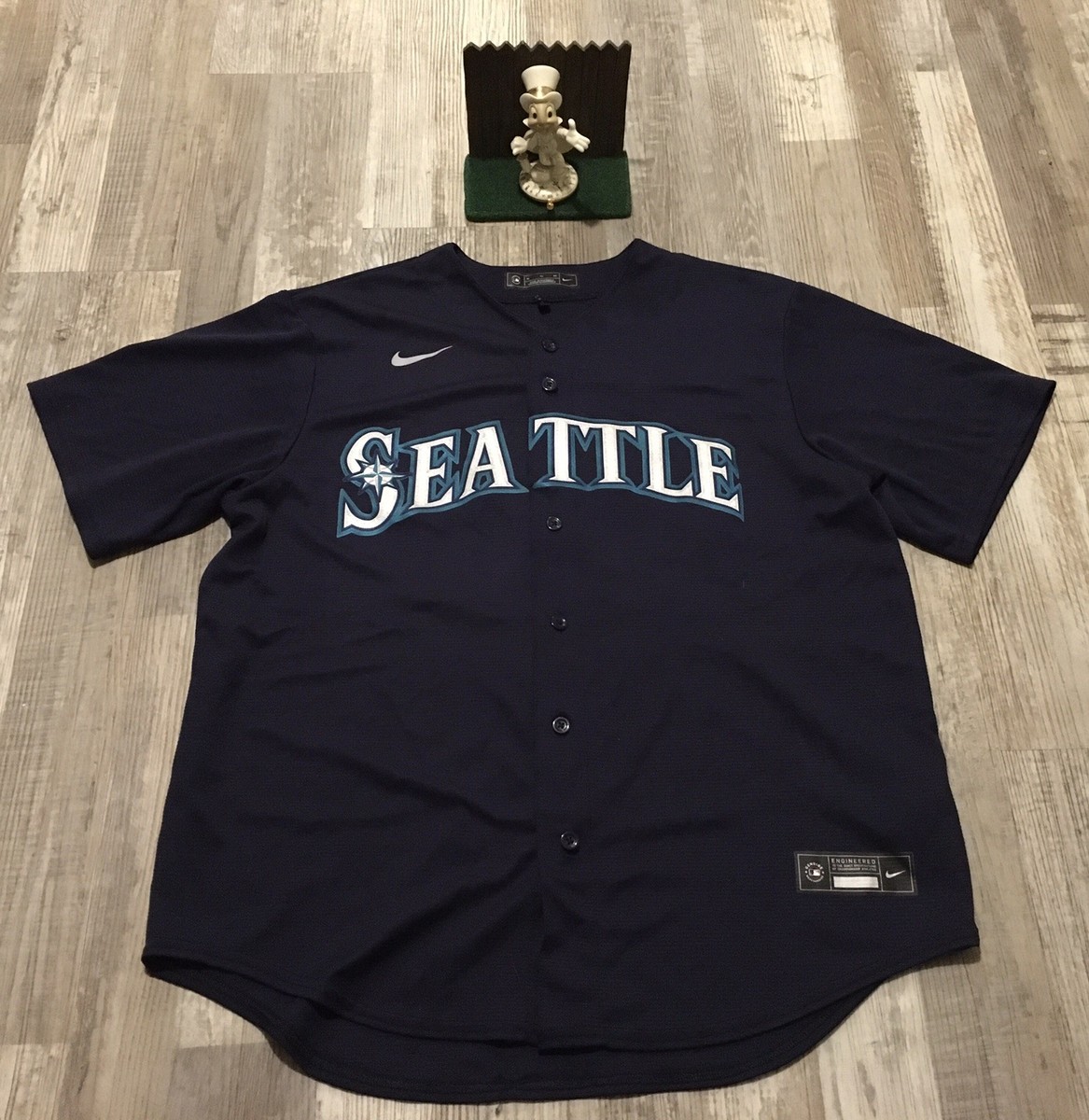Seattle Mariners Julio Rodriguez Blue Nike Jersey Size Large