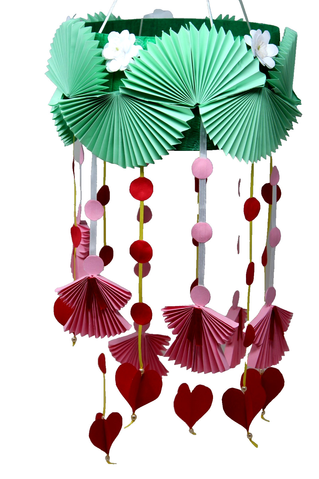 Paper Hanging Mobile Colorful and Inspiring Decor for Baby Girl Room