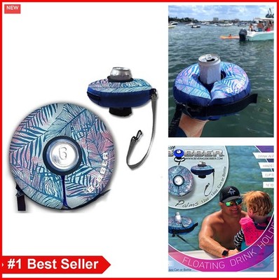 Inflatable Floating Drink Holder for Pool Beer Can Cup Wine Bottle
