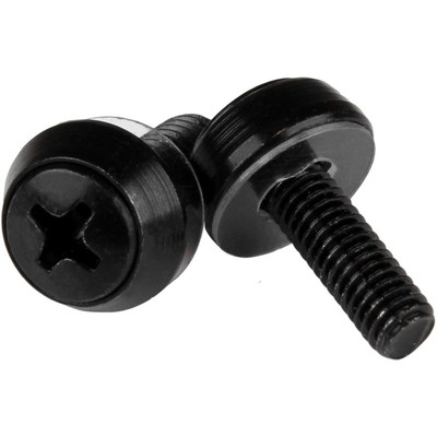 StarTech M5 x 12mm - Mounting Screws - 100 Pack, Black