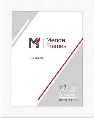 MendeFrames Bilderrahmen H380 Klassik weiß 20x20 cm Klarglas - Bild 1 von 4