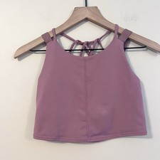 FP Movement by Free People Women s Mauve Strappy Cropped Athletic Tank Size SP