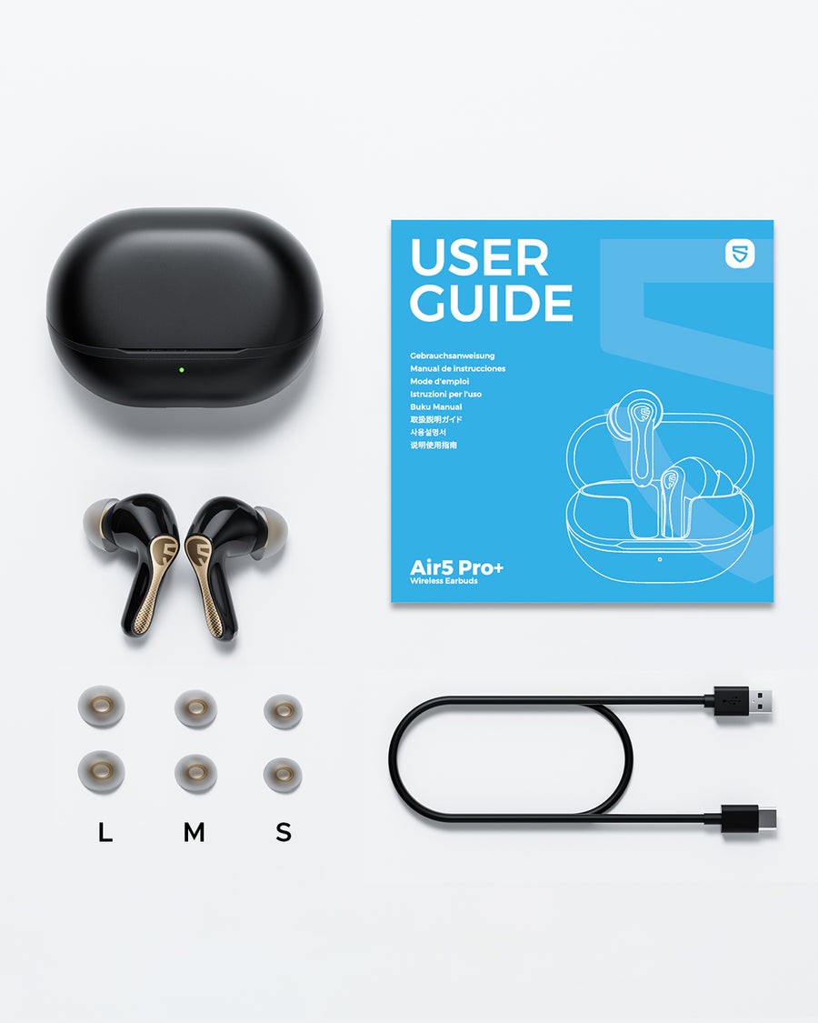 SoundPEATS Air5 Pro Plus Wireless Earbuds ANC Hi-Res Audio XMEMS