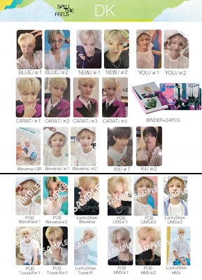 DK SEVENTEEN SPILL THE FEELS ALBUM JAPAN POB PHOTOCARD DK SEVENTEEN SPILL THE FEELS ALBUM JAPAN POB PHOTOCARD