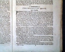 DR.BENJAMIN FRANKLIN on the Morals of CHESS Card Games 1792 American Magazine