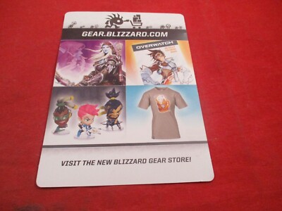Blizzard Gear Store Promotional Ad Insert Handout Overwatch World of Warcraft