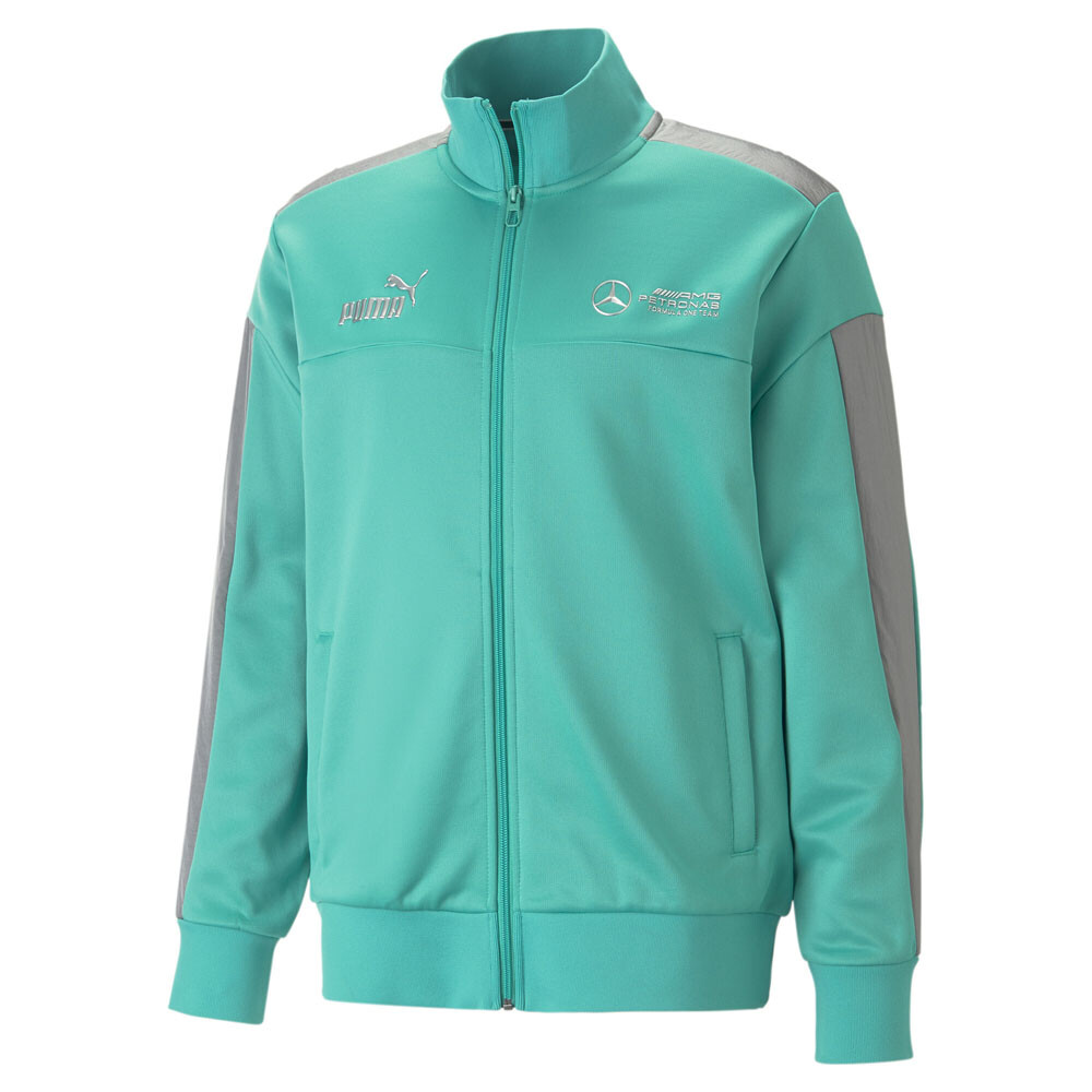 Однотонная спортивная куртка Puma Mapf1 Mt7 Мужская зеленая Повседневная спортивная верхняя одежда 5384