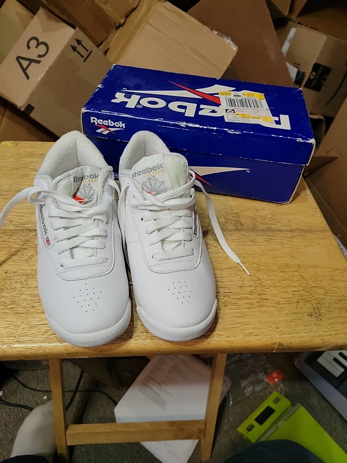 Reebok Classic Princess Ortholite Womens White Leathe… Gem