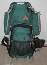 Vintage Dana Design LONGBED K2 LARGE L External Frame Backpack Green, guc!!!
