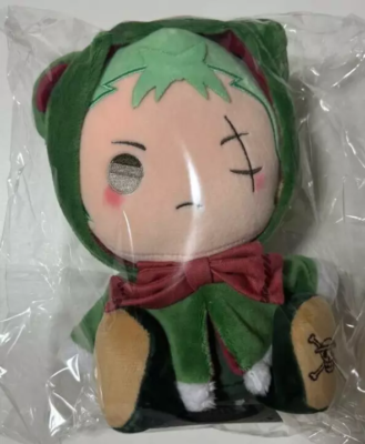 20cm Official ONE PIECE Zoro Plush Doll Stuffed Sitting Toy