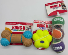 3PC Kong Air Dog Paw Bamboo Bone  3PK Halloween Sport Balls SET  FAST SHIPPING