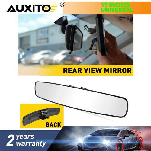 Universal Inner Inside Interior 17 Inch Rearview View Mirror Panoramic Rear - Picture 13 of 13