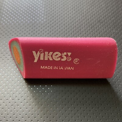 Vintage Yikes! Orange Triangular Eraser 90s Rare Collectible