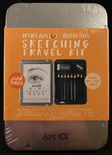Art 101 - Sketching Travel Kit - Mini Art 101 - Creative Tools - Metal Tin