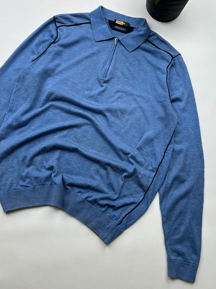 Suéter Zilli Vintage Media Cremallera Para Hombre Talla L Foto 3 de 4
