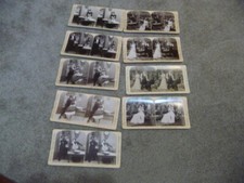 Vue stéréo 9 diapositives "Mr et Mme Newlywed's new French Cook"