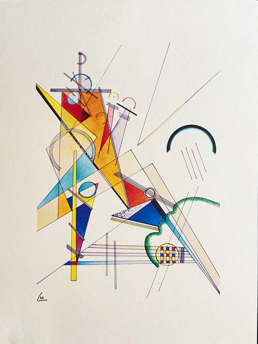 Wassily Kandinsky Lithograph COA Numbered Signed Piet