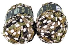 Sensations WILLOW Ribbon Yarn - Lot of 2 - 50g - Nylon/Rayon - Green Willow