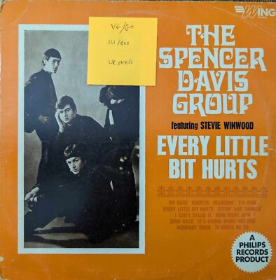 Spencer Davis Group Every Little Bit Hurts Vinyl Record VG/G+ WL1165 1965