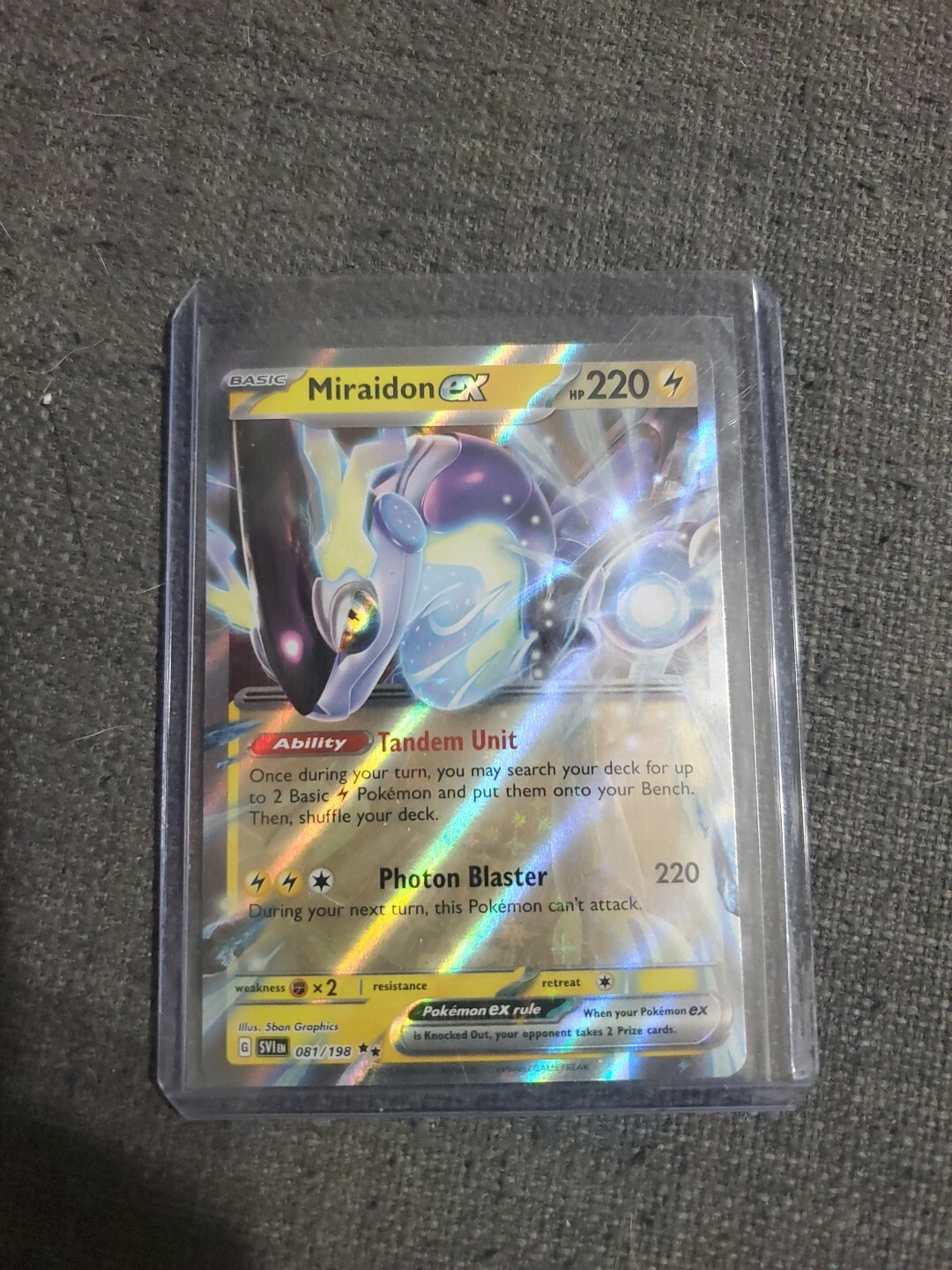 Miraidon ex 081/198 - Pokemon TCG Scarlet & Violet (2023) - Near Mint - Holo