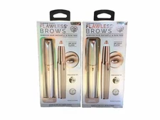 2pk Finishing Touch Flawless Brows Hair Remover 18K Gold-Plated Precision Tip(2G
