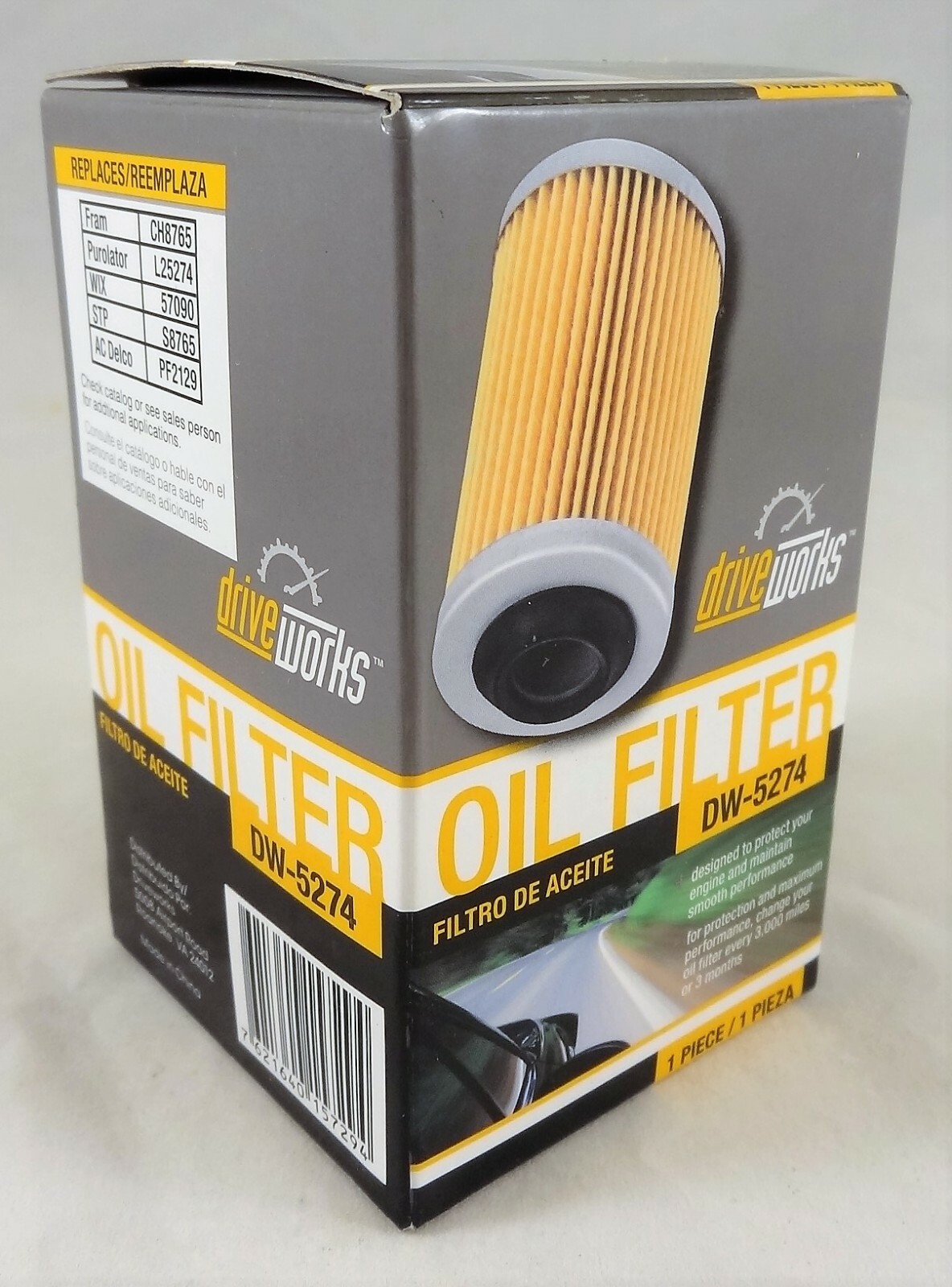 Driveworks DW-5274 Oil Filter For GMC, Chevrolet, Cadillac, Olds, And Saab 