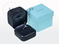 TIFFANY & CO SETTING RING 950 PLATIN SOLITAIR 0,28ct. DIAMANT BRILLANT VERLOBUNG