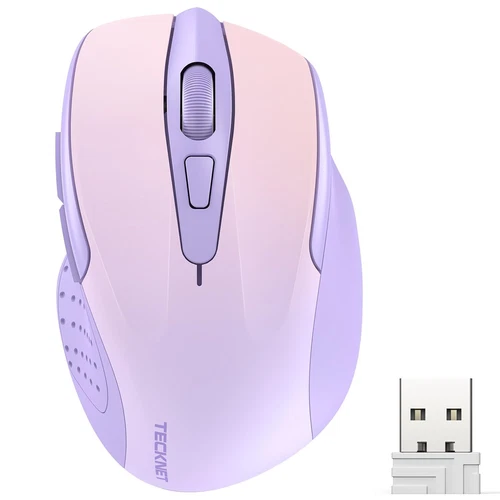 TECKNET Wireless Mouse 2.4G Ergonomic Optical Mouse Computer Mouse for Laptop...