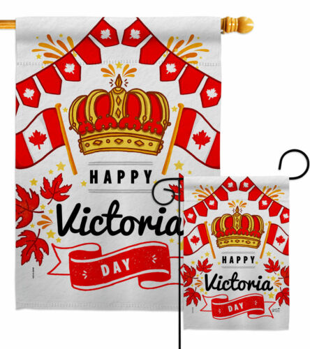 Drapeau de jardin de jour de Victoria provinces Canada bannière de maison de cour décorative régionale - Photo 1 sur 17