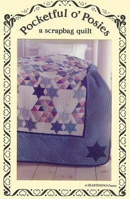 Pocketful o' Posies - A Scrapbag Quilt 72''x96'' by Hearthsewn Patterns
